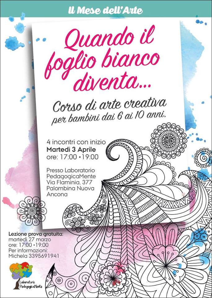 Corso di arte creativa per i bambini dai 6 ai 10 anni